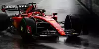 Charles Leclerc im Ferrari SF-23 auf Intermediates beim Formel-1-Rennen in Monaco 2023