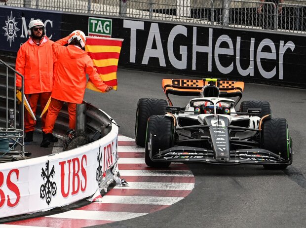 Lando Norris im McLaren MCL60 beim Formel-1-Rennen in Monaco 2023 Lando Norris im McLaren MCL60 beim Formel-1-Rennen in Monaco 2023