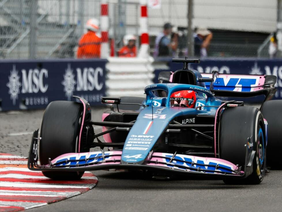 Esteban Ocon im Alpine A523 beim Formel-1-Rennen in Monaco 2023