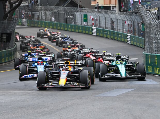 Die Startphase beim Grand Prix von Monaco der Formel 1 2023 Die Startphase beim Grand Prix von Monaco der Formel 1 2023