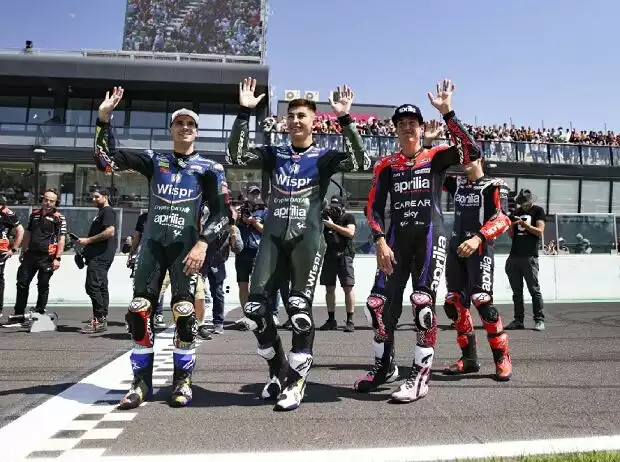 Miguel Oliveira, Raul Fernandez, Aleix Espargari Titel-Bild zur News: Miguel Oliveira, Raul Fernandez, Aleix Espargari