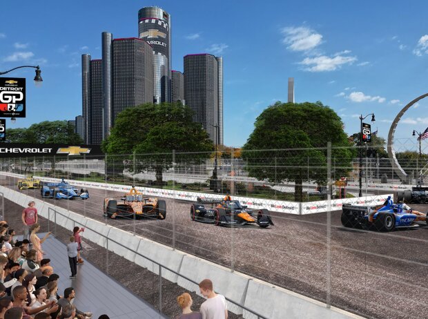 Neuer Stadtkurs in Detroit ab 2023 (Computergrafik) Neuer Stadtkurs in Detroit ab 2023 (Computergrafik)