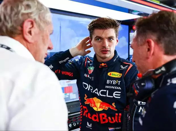Helmut Marko, Max Verstappen, Christian Horner Titel-Bild zur News: Helmut Marko, Max Verstappen, Christian Horner