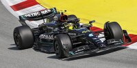 Lewis Hamilton (Mercedes W14) im Training zum Formel-1-Rennen in Barcelona 2023