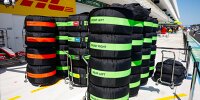 Formel-1-Reifen von Pirelli in Heizdecken