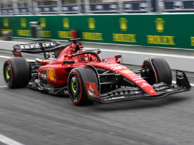Titel-Bild zur News: Charles Leclerc beim Formel-1-Qualifying zum Spanien-Grand-Prix 2023