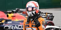 Lando Norris jubelt über Platz drei beim Formel-1-Qualifying in Barcelona 2023