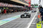 George Russell (Mercedes) und Esteban Ocon (Alpine) 