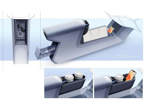 Volvo EX30: Zahlreiche Verstaumöglichkeiten im Interieur Volvo EX30: Zahlreiche Verstaumöglichkeiten im Interieur