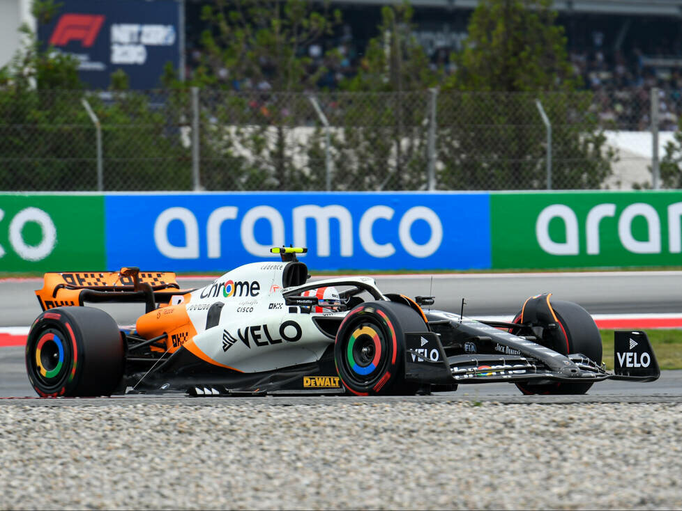 Lando Norris (McLaren MCL60) im Qualifying zum Formel-1-Rennen in Spanien 2023