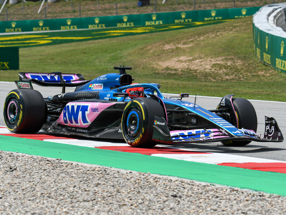 Esteban Ocon (Alpine A523) beim Qualifying zum Formel-1-Rennen in Barcelona 2023