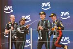 Lewis Hamilton (Mercedes), George Russell (Mercedes) und Max Verstappen (Red Bull) 