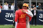 Carlos Sainz (Ferrari) und Fernando Alonso (Aston Martin) 