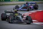 Lewis Hamilton (Mercedes) und Esteban Ocon (Alpine) 