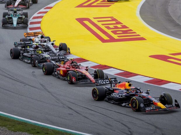 Titel-Bild zur News: Max Verstappen, Carlos Sainz, Lando Norris, Lance Stroll, Lewis Hamilton
