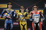 Torpak Razgatlioglu, Alvaro Bautista und Axel Bassani