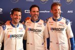 Jimmie Johnson, Mike Rockenfeller und Jenson Button 