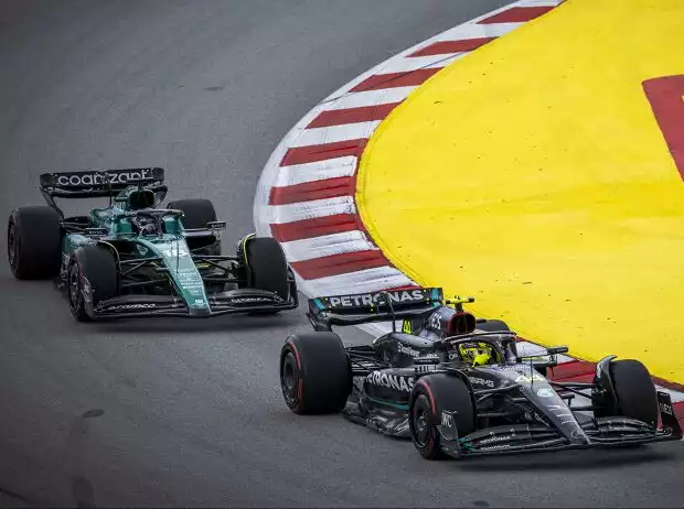 Lewis Hamilton und Lance Stroll Titel-Bild zur News: Lewis Hamilton und Lance Stroll