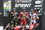 Marco Bezzecchi (VR46), Francesco Bagnaia (Ducati) und Jorge Martin (Pramac) 