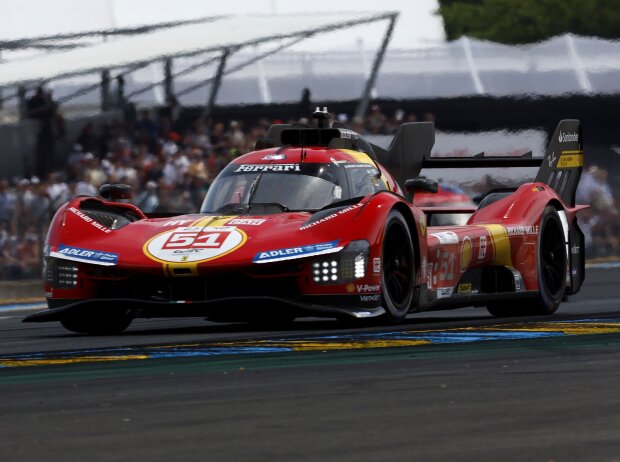 Titel-Bild zur News: Alessandro Pier Guidi, James Calado und Antonio Giovinazzi holten den zehnten Gesamtsieg von Ferrari bei den 24 Stunden von Le Mans