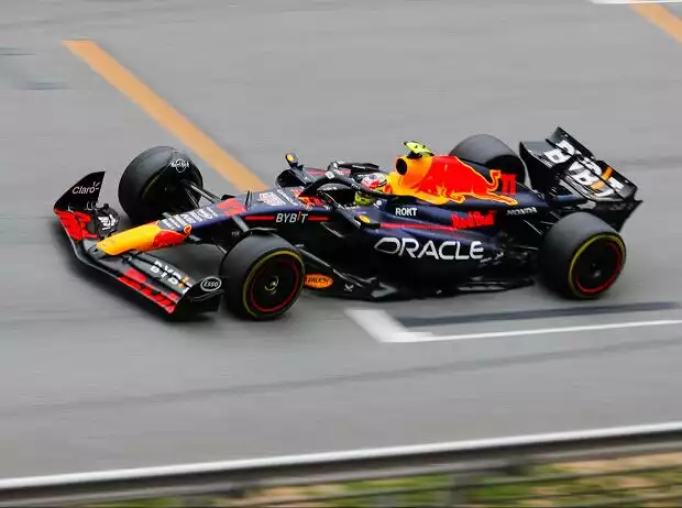 Sergio Perez im Red Bull RB19 beim Formel-1-Rennen in Spanien 2023 Titel-Bild zur News: Sergio Perez im Red Bull RB19 beim Formel-1-Rennen in Spanien 2023