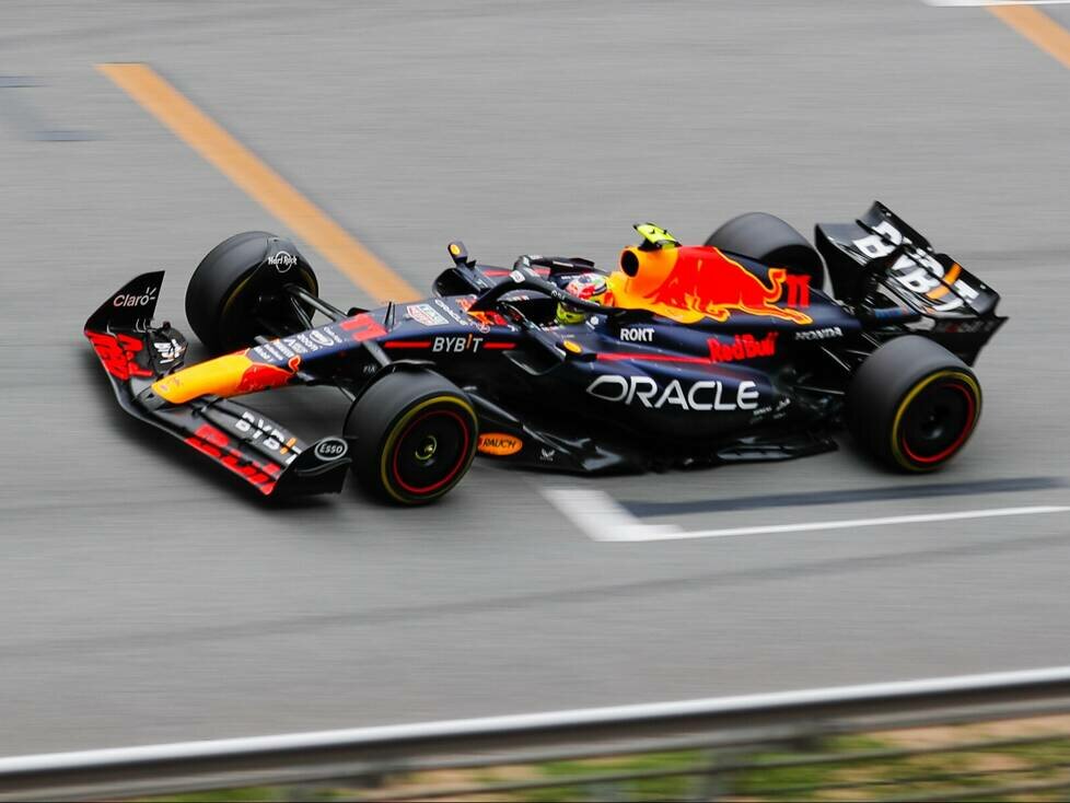 Sergio Perez im Red Bull RB19 beim Formel-1-Rennen in Spanien 2023