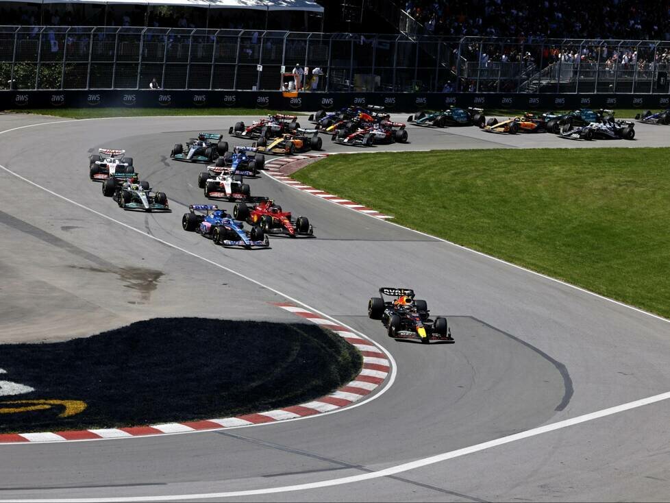 Der Start zum Formel-1-Rennen in Kanada 2022