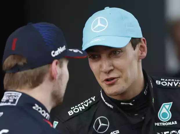 Titel-Bild zur News: Max Verstappen, George Russell