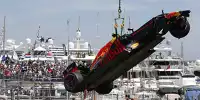 Der Red Bull RB19 entblößte sich nach Sergio Perez' Unfall in Monaco unfreiwillig