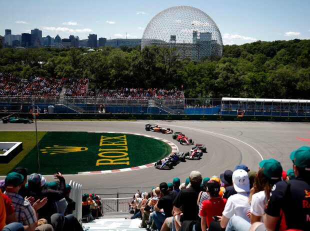 Titel-Bild zur News: Renn-Action beim GP Kanada 2022 in Montreal