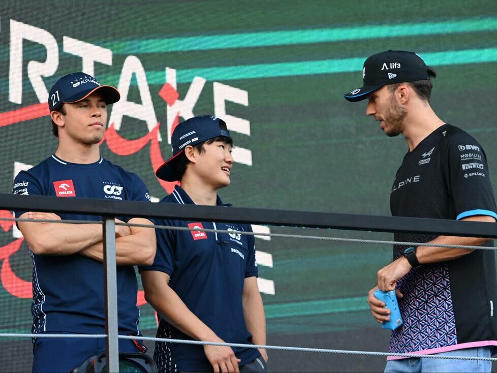Nyck de Vries, Yuki Tsunoda, Pierre Gasly