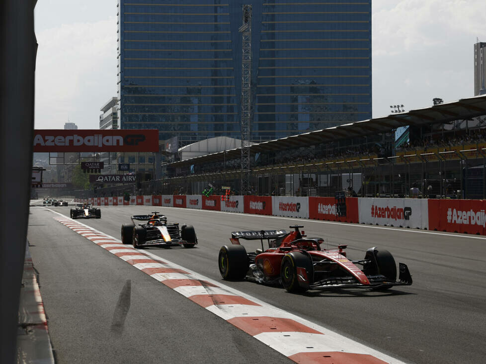 Renn-Action beim GP Aserbaidschan 2023 in Baku