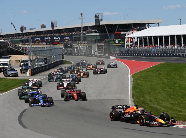 Start zum GP Kanada 2022 in Montreal: Max Verstappen führt Start zum GP Kanada 2022 in Montreal: Max Verstappen führt