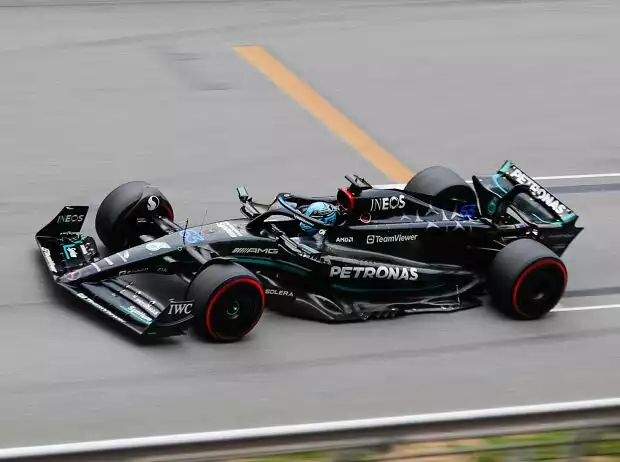 George Russell (Mercedes W14) beim Formel-1-Rennen in Spanien 2023 Titel-Bild zur News: George Russell (Mercedes W14) beim Formel-1-Rennen in Spanien 2023
