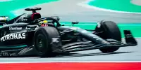 Mick Schumacher (Mercedes W14) beim Pirelli-Reifentest in Barcelona