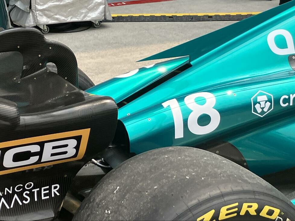 Aston Martin AMR23, Kanada-Update, Motorabdeckung