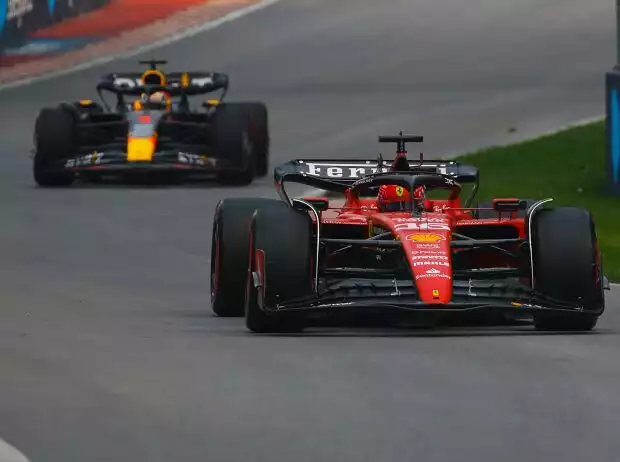 Charles Leclerc, Max Verstappen Titel-Bild zur News: Charles Leclerc, Max Verstappen