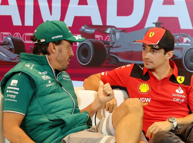 Titel-Bild zur News: Fernando Alonso, Charles Leclerc