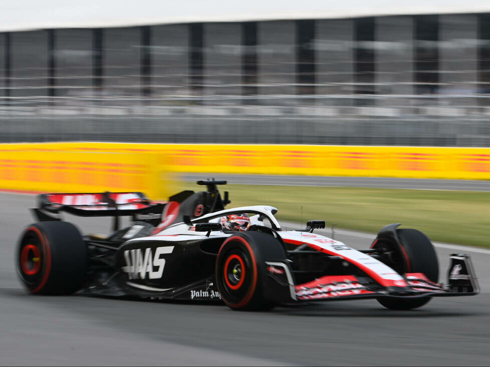 Kevin Magnussen (Haas VF-23) beim Formel-1-Trainin von Kanada 2023