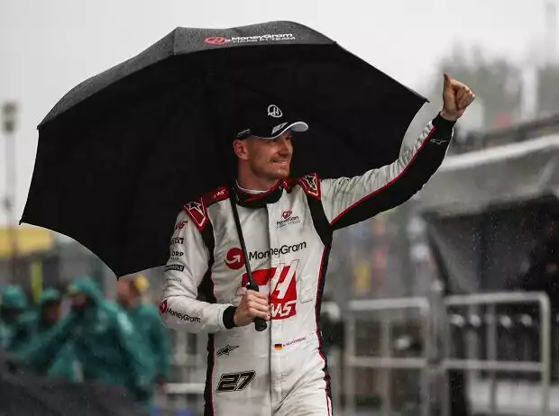 Nico Hülkenberg (Haas VF-23) freut sich über Startplatz zwei beim Formel-1-Rennen in Kanada 2023 Titel-Bild zur News: Nico Hülkenberg (Haas VF-23) freut sich über Startplatz zwei beim Formel-1-Rennen in Kanada 2023