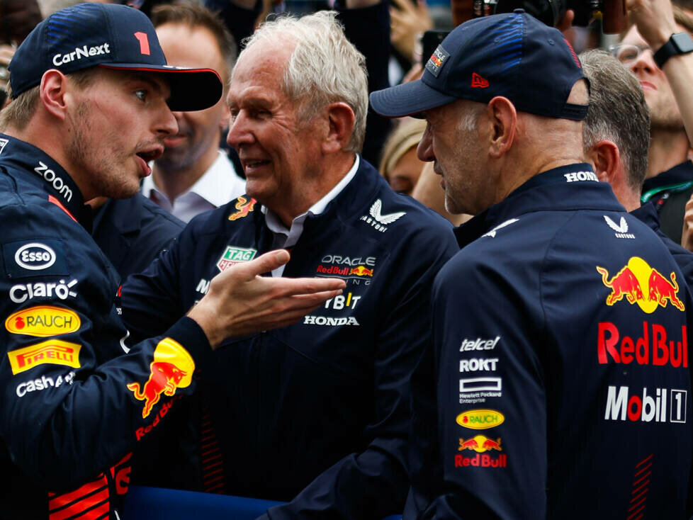 Max Verstappen, Helmut Marko, Adrian Newey