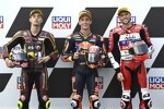 Tony Arbolino (Marc VDS), Pedro Acosta ( Ajo) und Jake Dixon (Aspar) 
