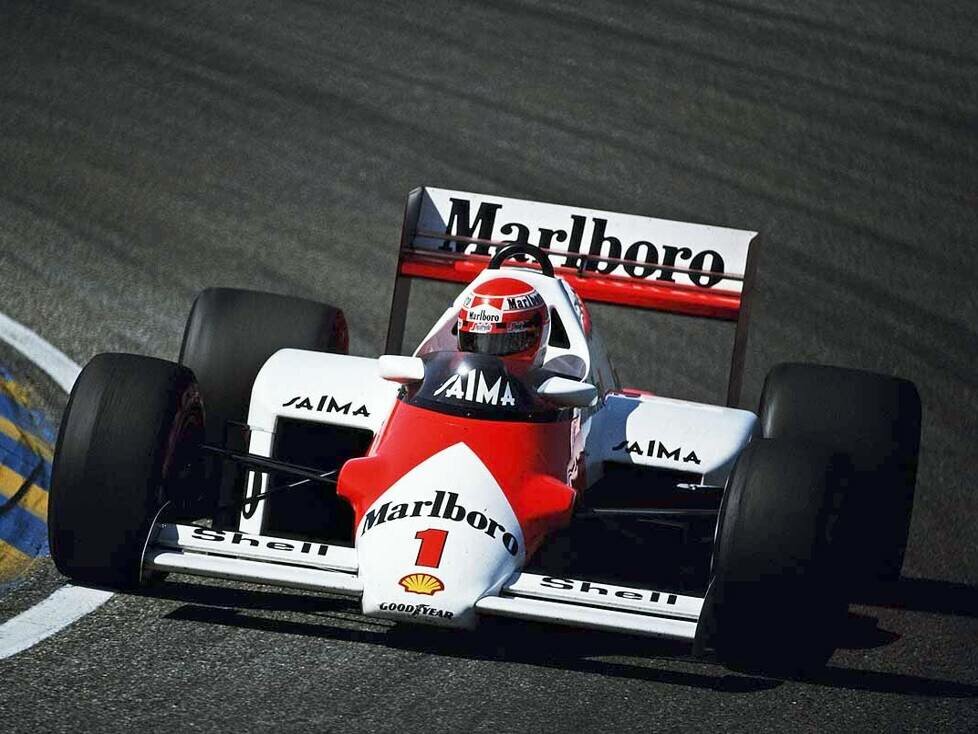 Niki Lauda gewann den Großen Preis der Niederlande 1985 im McLaren MP4-2B TAG