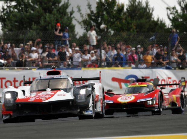 Titel-Bild zur News: Der Kampf Toyota vs. Ferrari war bei den 24 Stunden von Le Mans eng