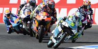 Bild zum Inhalt: Moto3-Rennen in Assen 2023: Masia gewinnt Thriller, Holgado stürzt