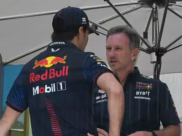 Christian Horner, Sergio Perez Titel-Bild zur News: Christian Horner, Sergio Perez