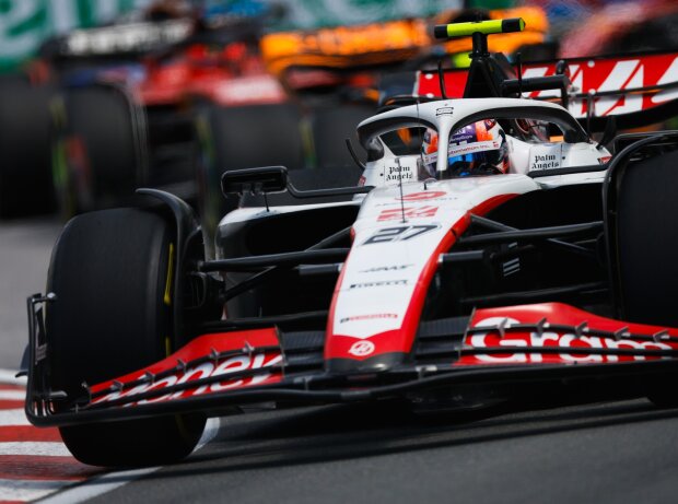 Titel-Bild zur News: Nico Hülkenberg im Haas VF-23 beim Formel-1-Rennen in Kanada 2023