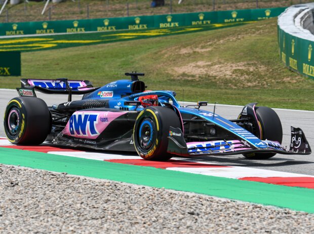 Esteban Ocon (Alpine A523) beim Qualifying zum Formel-1-Rennen in Barcelona 2023 Esteban Ocon (Alpine A523) beim Qualifying zum Formel-1-Rennen in Barcelona 2023