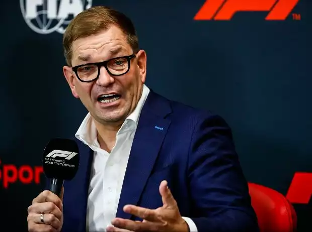 Titel-Bild zur News: Audi-CEO Markus Duesmann bei der Einstiegs-PK in Spa im August 2022