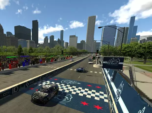 E-Sport: eNASCAR auf dem Chicago Street Course in iRacing Titel-Bild zur News: E-Sport: eNASCAR auf dem Chicago Street Course in iRacing
